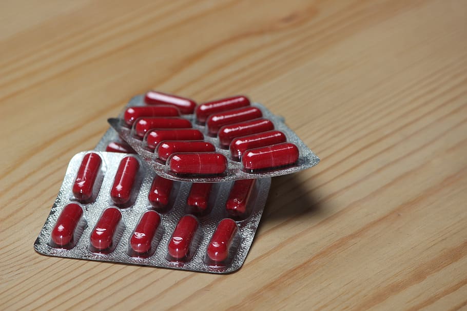 capsule, red, medicine, health, pharmacy, medical, drug, painkiller