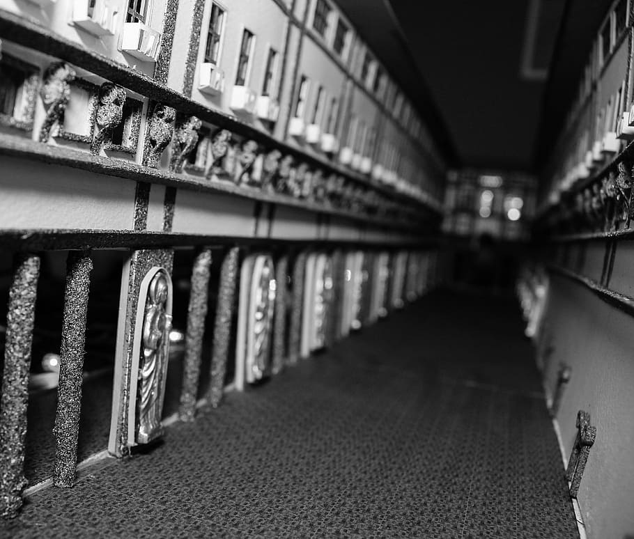architecture, perspective, depth, model, library, old, shelf HD wallpaper