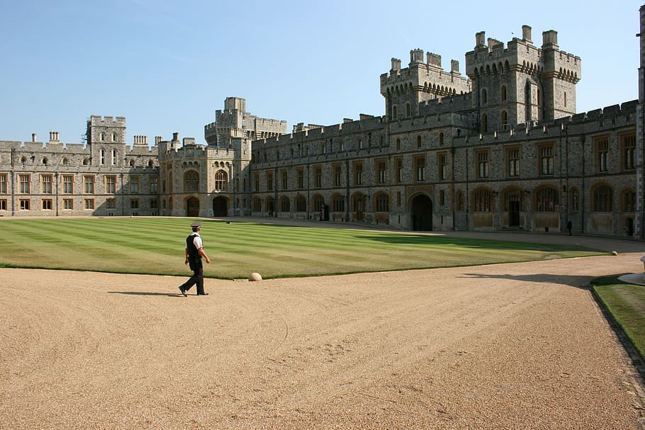 windsor castle, england, building exterior, architecture, built structure HD wallpaper