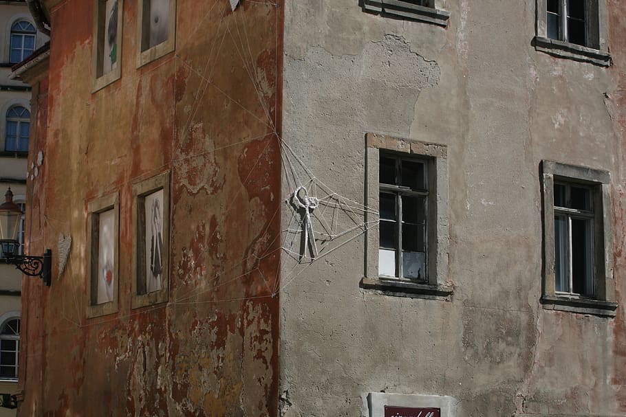 home, facade, art, bowever, downtown, window, house facade HD wallpaper