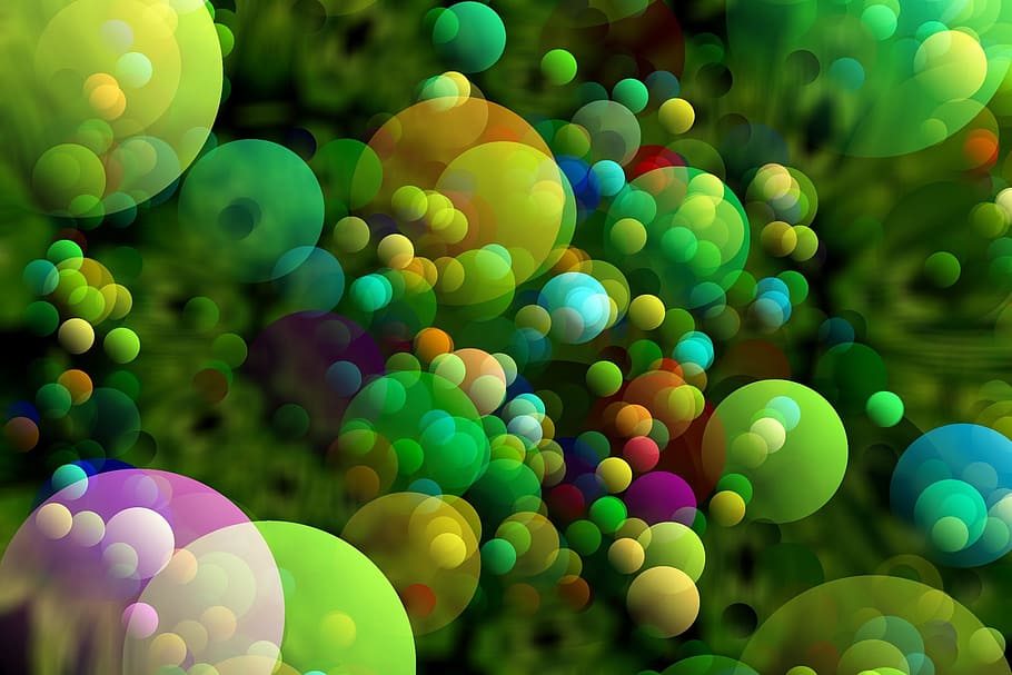 assorted-color bubbles wallpaper, ball, balls, about, colorful, HD wallpaper