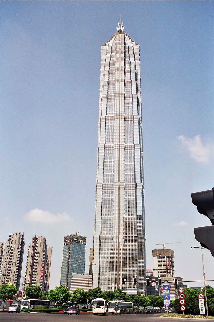 Jin Mao building in Shanghai, China, photos, public domain, skyscrapers, HD wallpaper