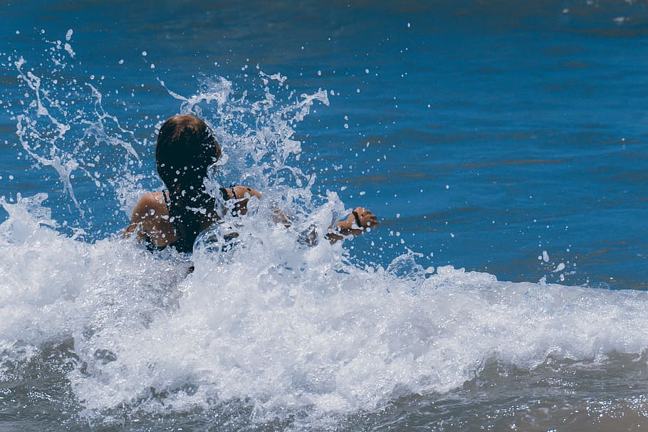 waves, hit, splash, drops, sea, water, summer, blue, coast HD wallpaper