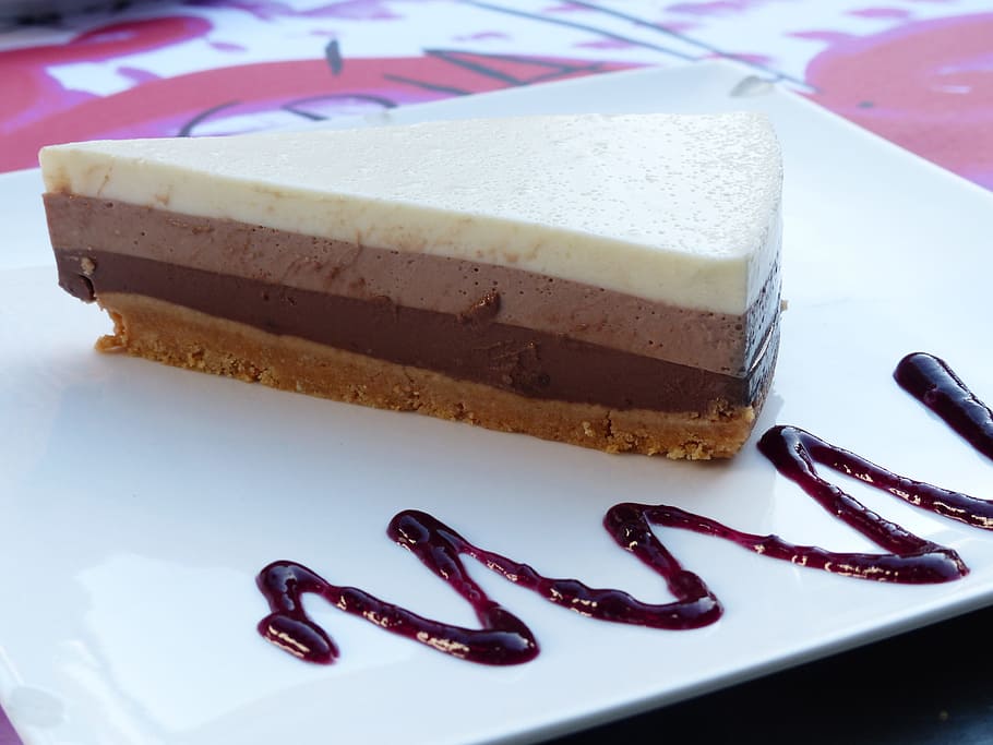 Chocolate Cake, Three-Layer, ornament, delicious, sweet, dessert HD wallpaper