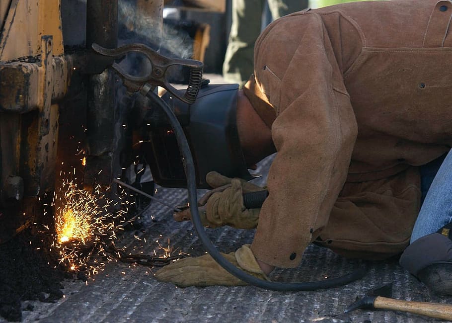 construction, worker, welding, welder, industry, metal, military HD wallpaper