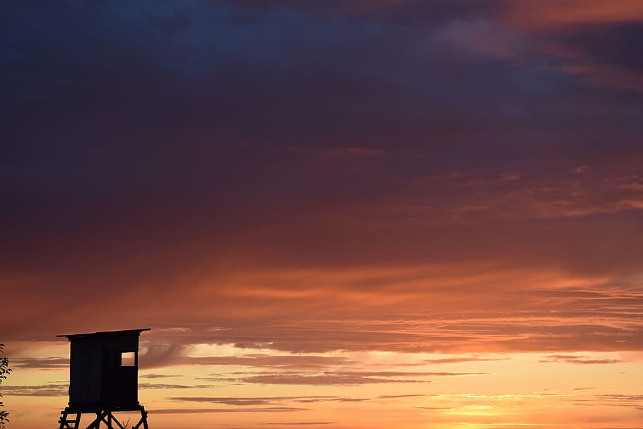 sunrise, sunset, hunter was, sky, cloud - sky, no people, dusk HD wallpaper