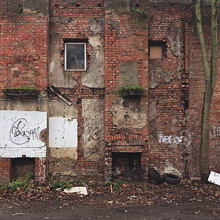 brown and white concrete abandon house, building, decay, old HD wallpaper