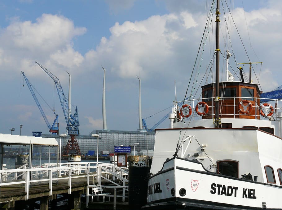 kiel, port, ship, mecklenburg, investors, nautical vessel, transportation, HD wallpaper