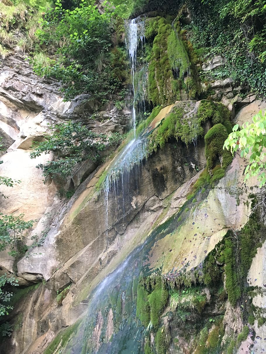 waterfall, summer, nature, flowing water, scenics - nature HD wallpaper