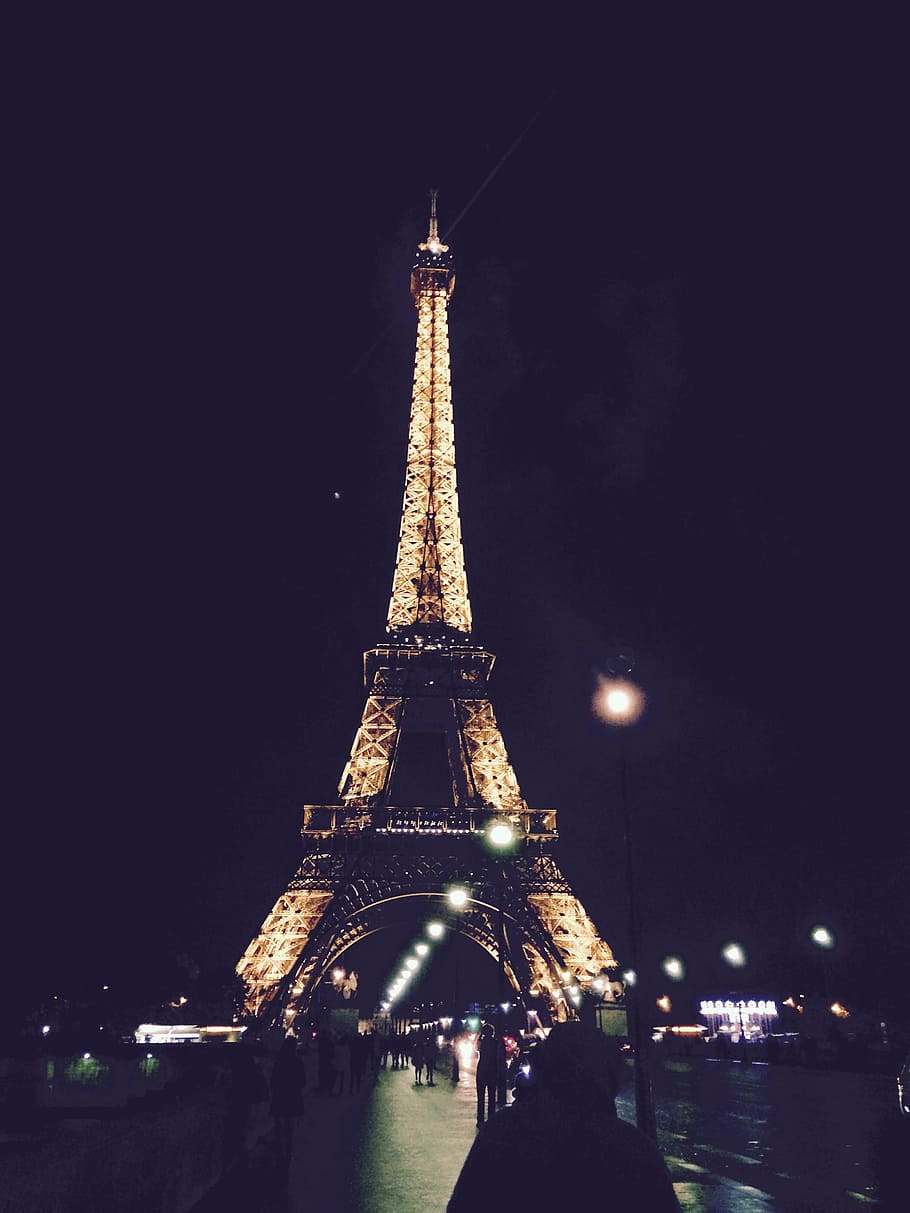 people beside Eiffel Tower, Paris, landmark, architecture, structure HD wallpaper
