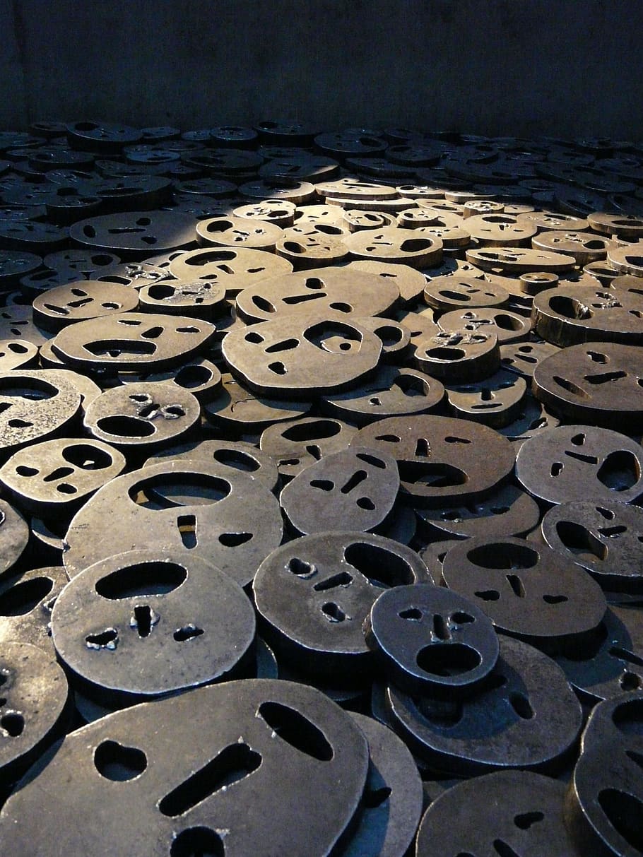 sculpture, iron, metal, artwork, face, iron sculpture, cry HD wallpaper