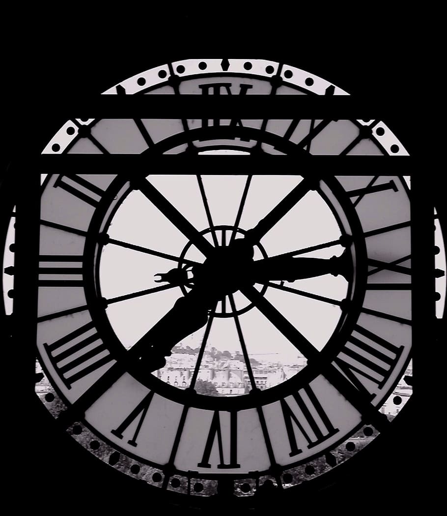 analog clock, time, window, paris, notre dame, notre-dame, france HD wallpaper