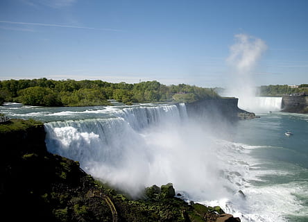 Niagara falls, waterfalls, river, canada, new york, scenic HD wallpaper