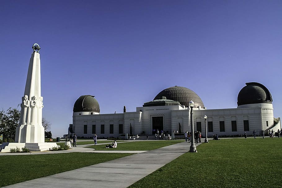 Griffith Observatory in Los Angeles, California, building, photo, HD wallpaper