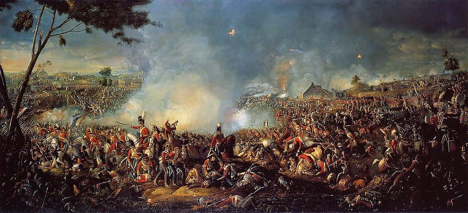 Hd Wallpaper Armies Clashing At The Decisive Battle Of Waterloo