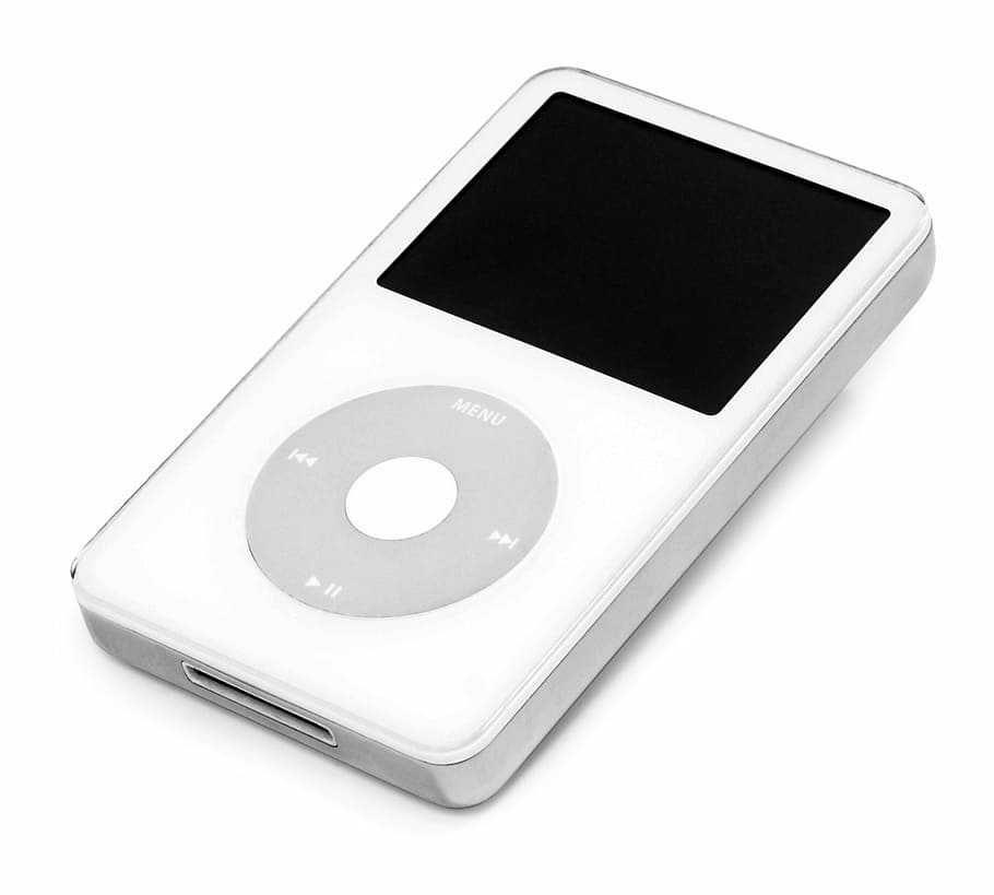 ipod, classic, white, technology, computer, blank, white background, HD wallpaper