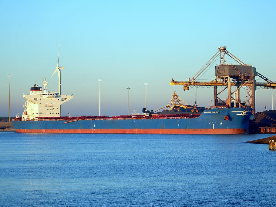 anangel harmony, amphiro, ship, port, amsterdam, harbor, freight HD wallpaper