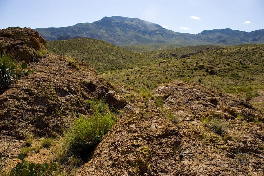hiking, hike, mountain, desert, nature, adventure, natural HD wallpaper