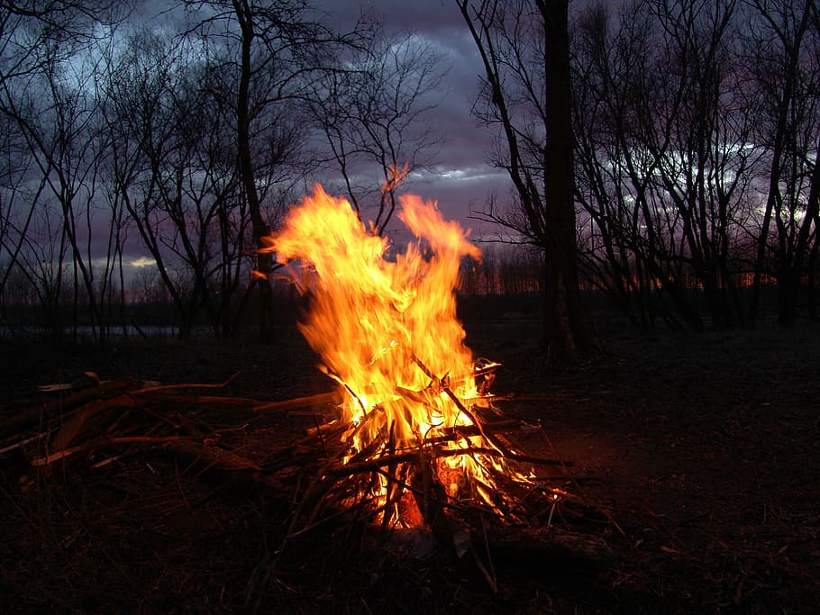 fire, mood, winter, burning, flame, fire - natural phenomenon HD wallpaper