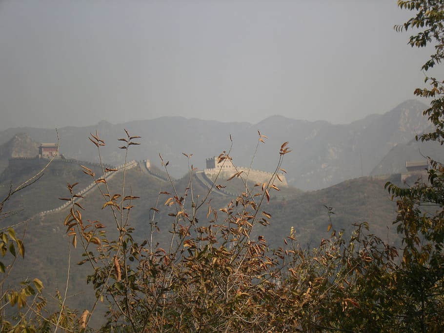 wall, china, beijing, mountain, beauty in nature, plant, scenics - nature HD wallpaper