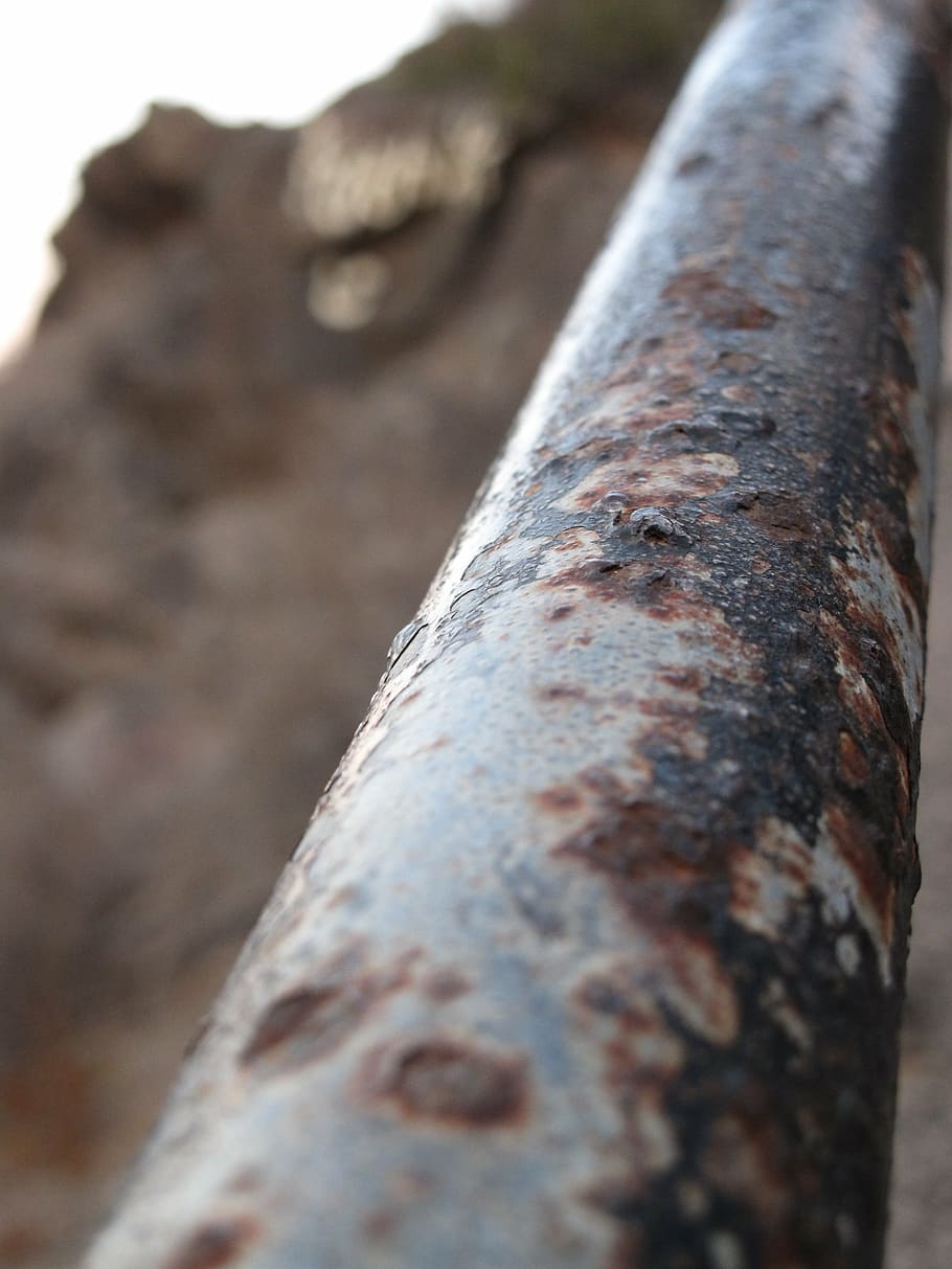 handrail, oxide, old, time, close-up, no people, selective focus HD wallpaper