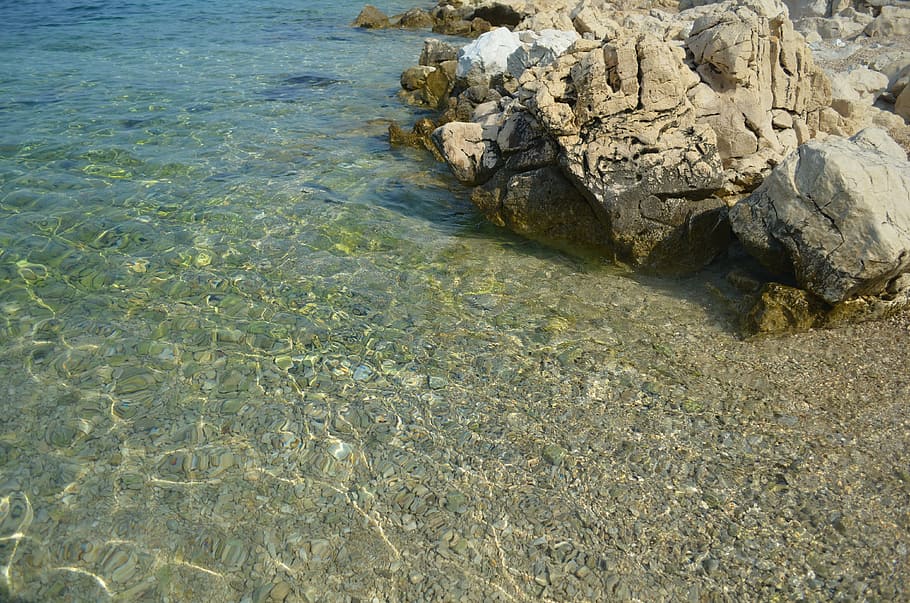sea, stoves, holidays, beach, stripes, summer, jadran, nature HD wallpaper