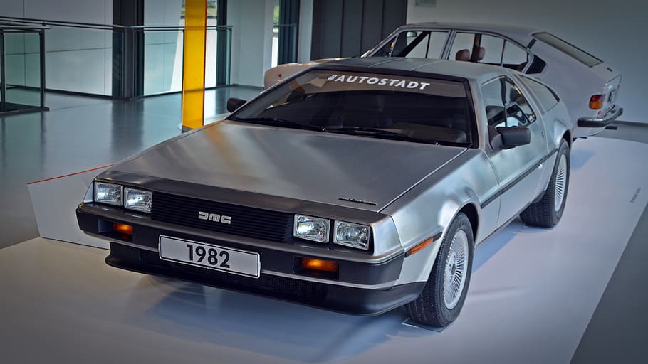 auto, de lorean, back in the future, mode of transportation HD wallpaper