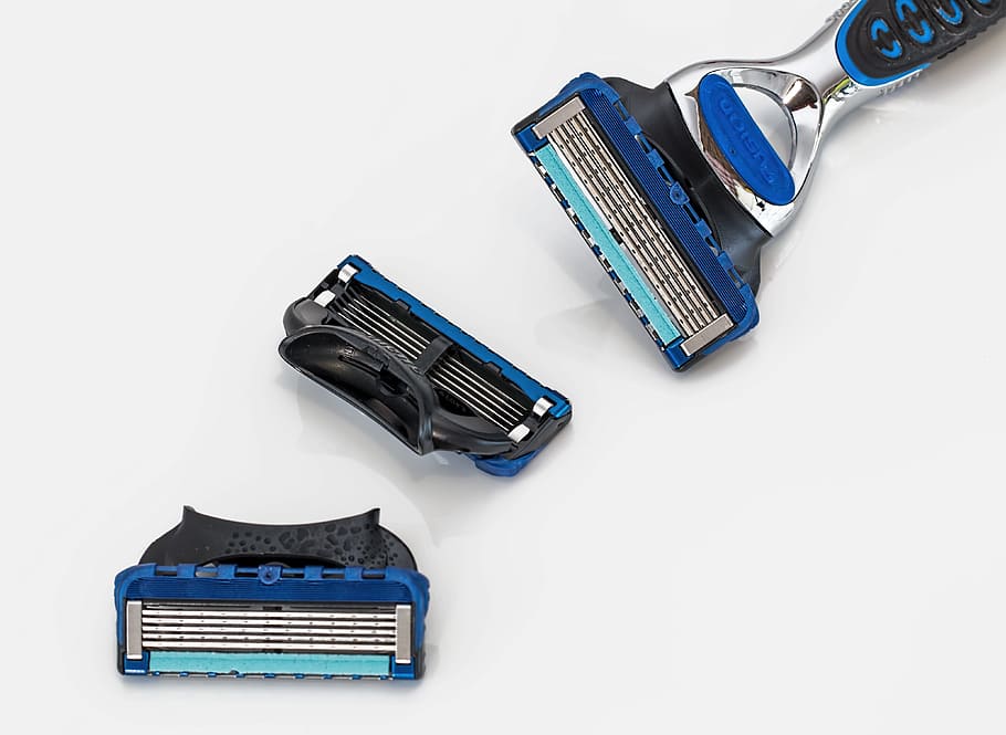 blue and gray disposable shaver, Razor Blades, Hygiene, shaving, HD wallpaper
