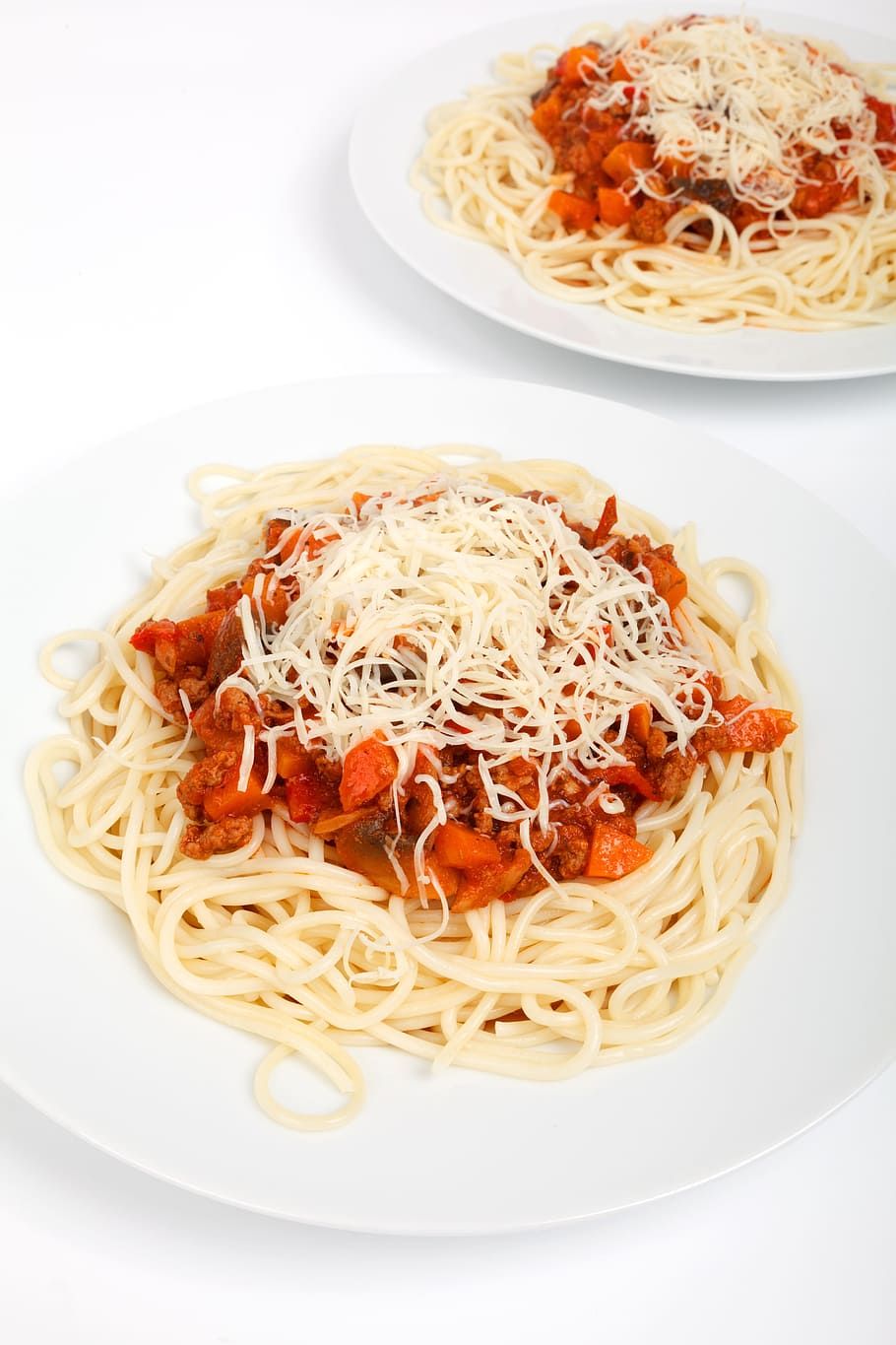 White Clear Ceramic Plate, cheese, dinner, dish, food, meal, noodles HD wallpaper