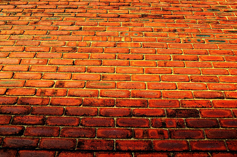 red, brick, wall, background, macro, material, architecture HD wallpaper