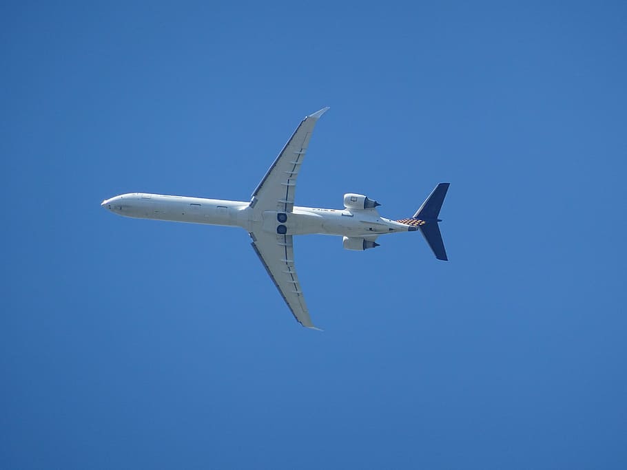 aircraft, airliner, passenger machine, engine, wing, technology HD wallpaper