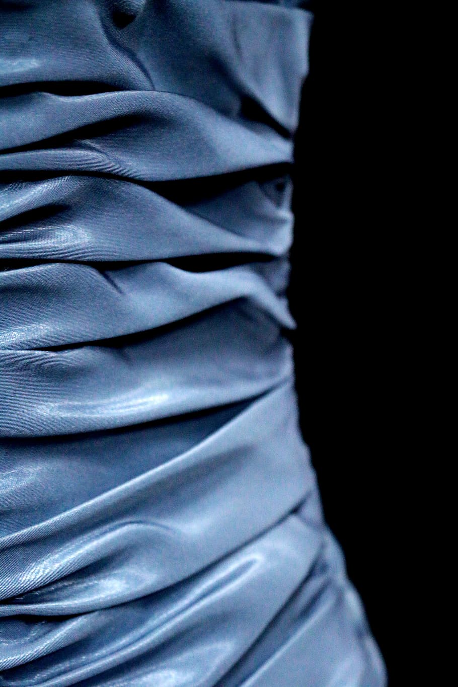 bodice, ruched, cinched, ruching, pleat, pleats, pleated, blue HD wallpaper