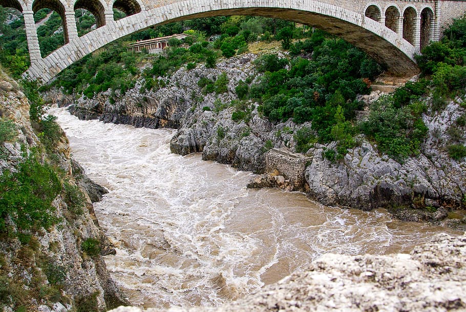 Torrent, Bridge, River, Current, bridge - man made structure HD wallpaper