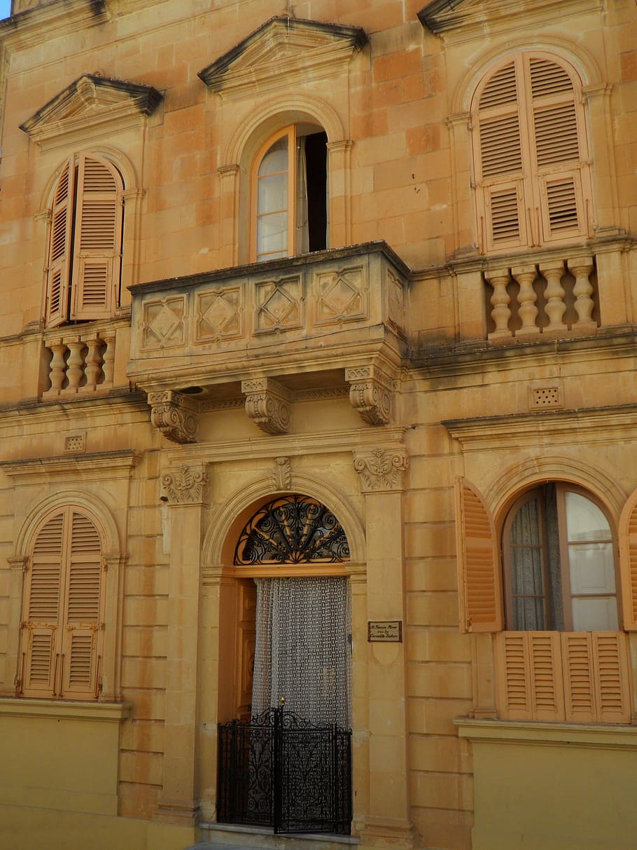 Building, House, Facade, bowever, house facade, limestone, balcony HD wallpaper