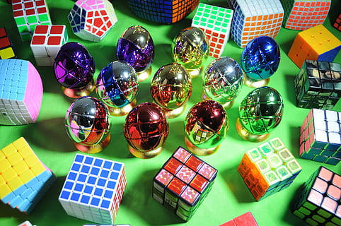 rubik, puzzle, games, cube, multi colored, choice, variation HD wallpaper
