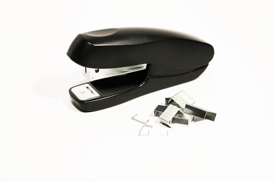 stapler, clips, office, business, the office of the, buckle HD wallpaper