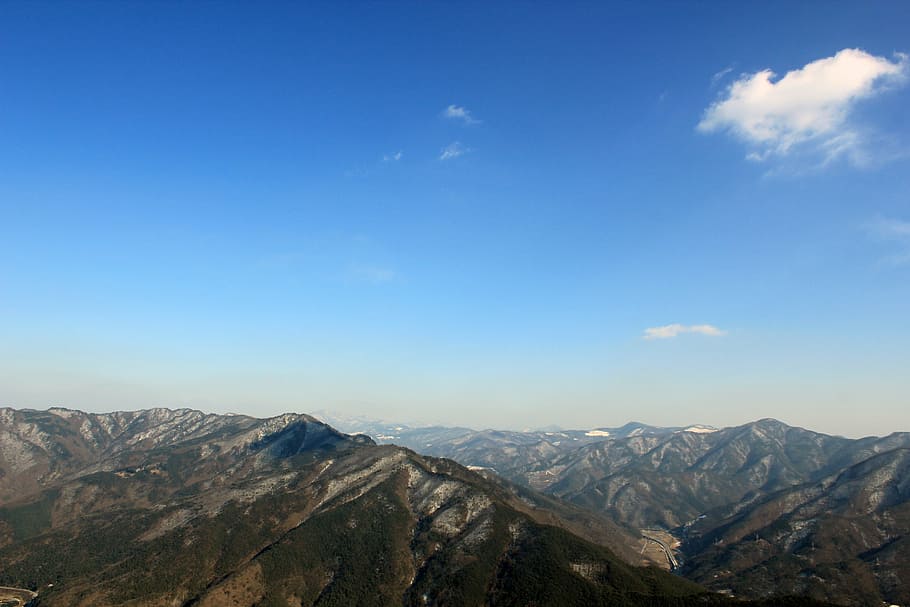 mountain, choice, gangwon do, cloud, sky, landscape, peaks HD wallpaper