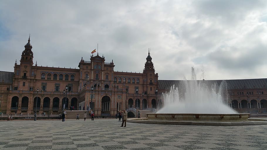 Plaza De España, Spain, Square, spain square, landmark, plaza espana