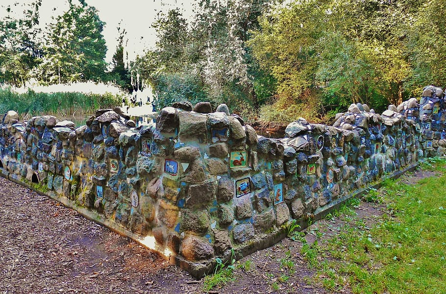 wall, stone, natural stone wall, art, artwork, brandenburg HD wallpaper