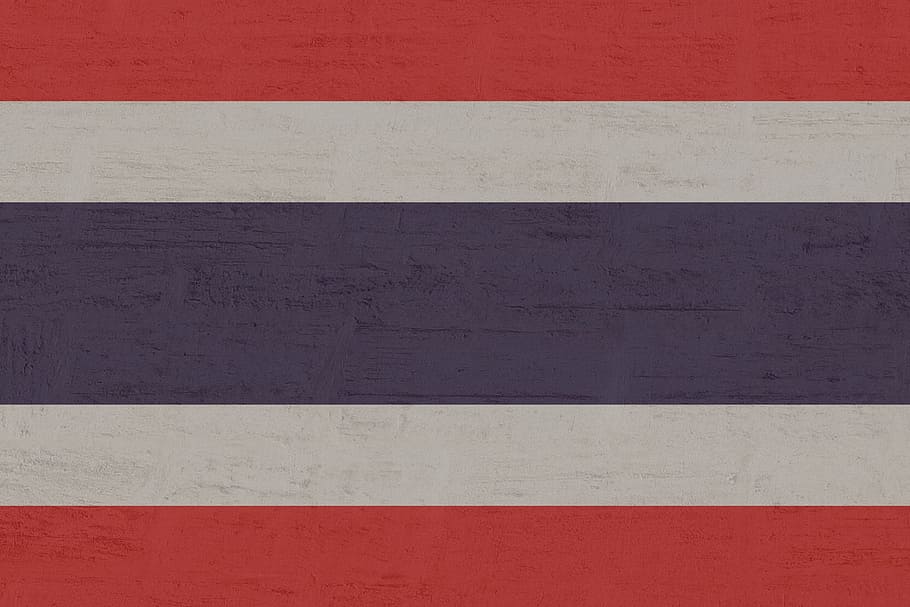 thailand, flag, backgrounds, white color, pattern, wall - building feature HD wallpaper