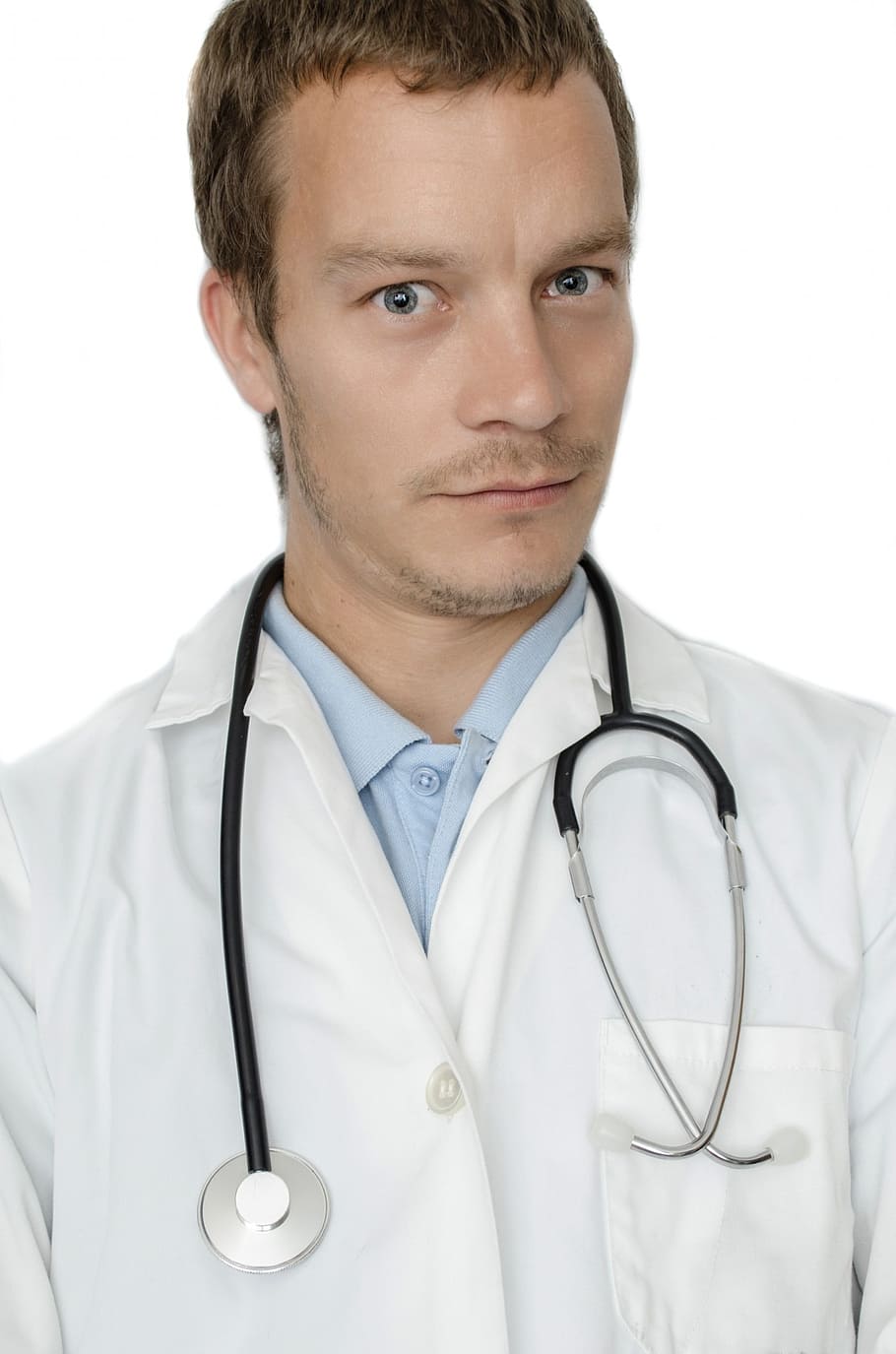 man wearing doctor uniform, cardiac, people, hospital, cardio, HD wallpaper