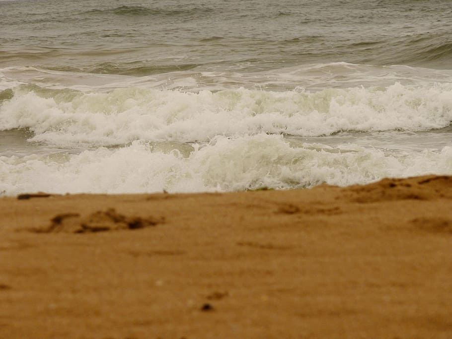 beach, sea, sand, motion, wave, water, sport, land, aquatic sport HD wallpaper