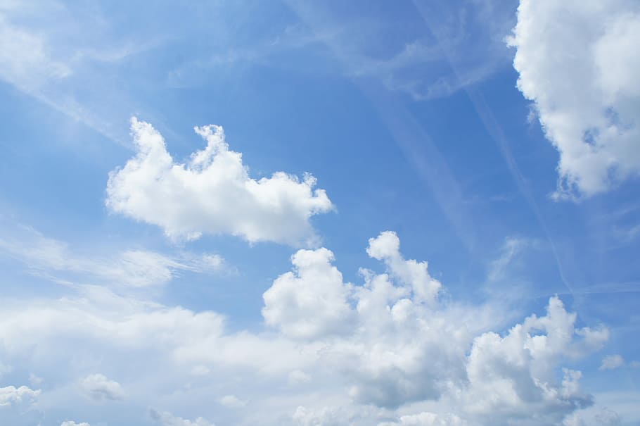 Clouds, Sky, Blue Sky, the sky, nature, weather, day, air, outdoors HD wallpaper