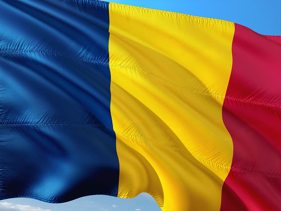 international, flag, chad, yellow, multi colored, textile, blue HD wallpaper