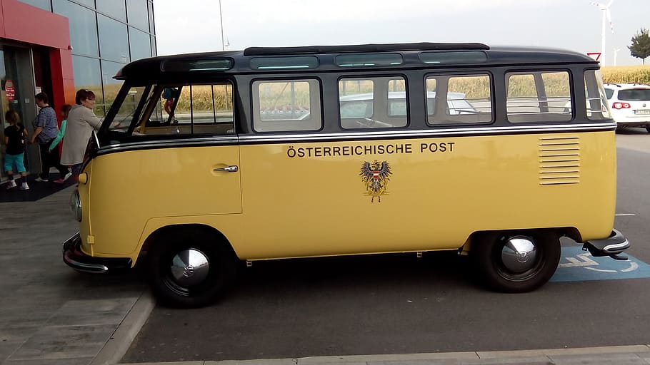 Vw-Bus, Automobile, Oldtimer, vwbus, transportation, taxi, street HD wallpaper