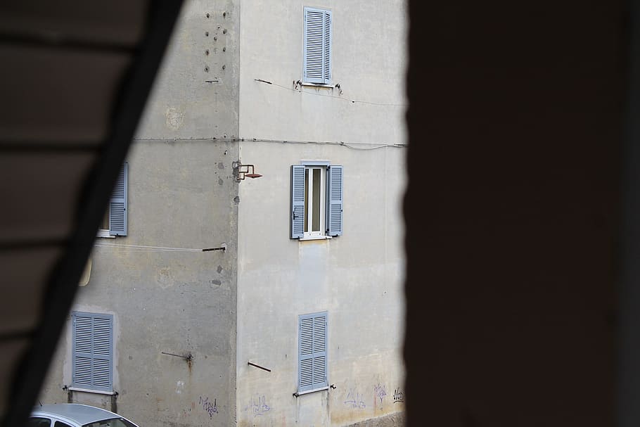 Glimpse, Palazzo, Window, Ancient, Borgo, construction, architecture HD wallpaper