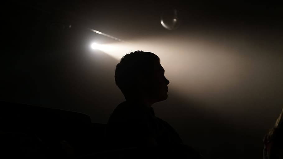 silhouette of person inside dim lighted room, silhouette of person HD wallpaper