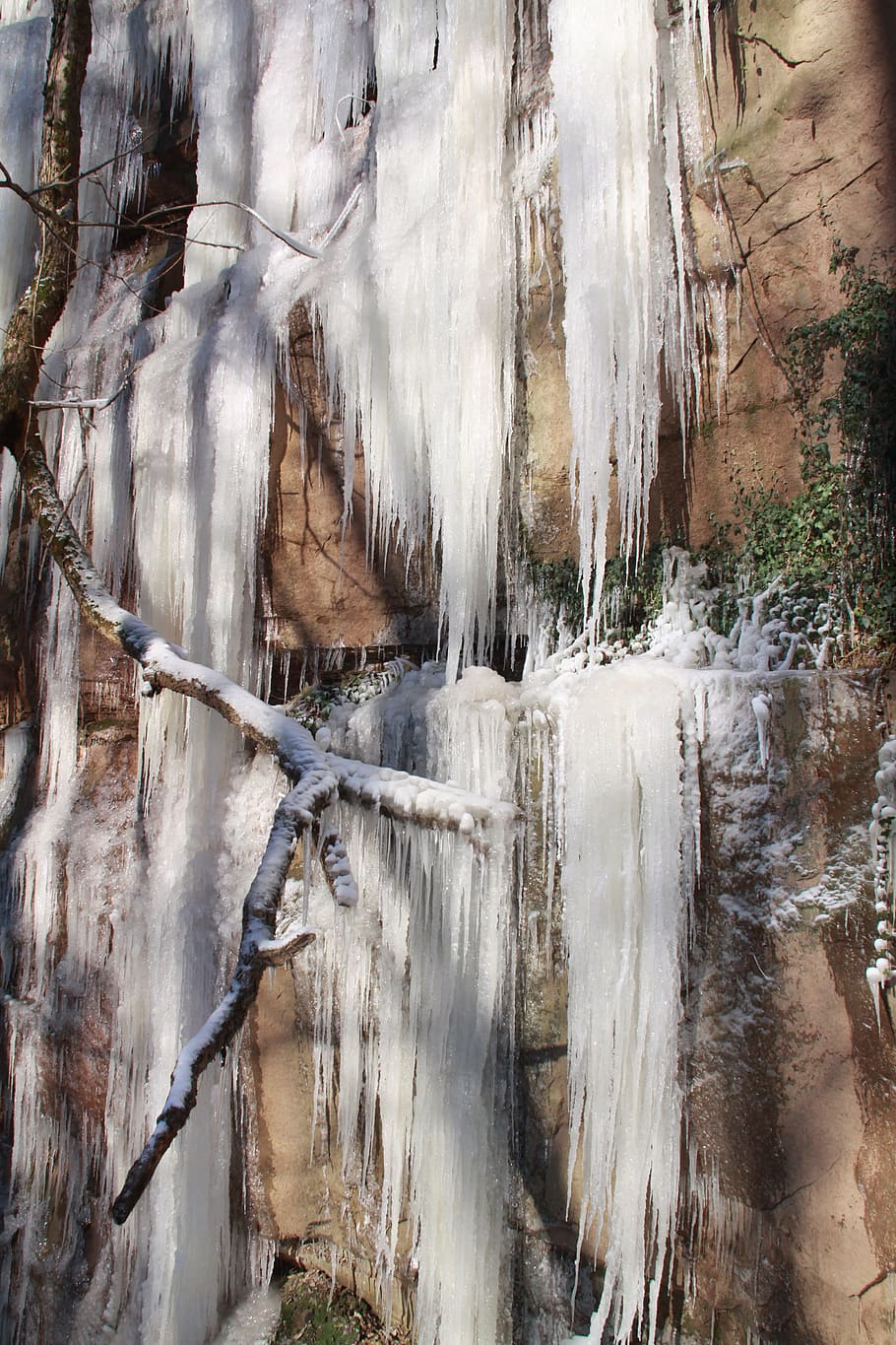 Cascade, Ice, Cascada, Winter, ice formations, landscapes, nature HD wallpaper