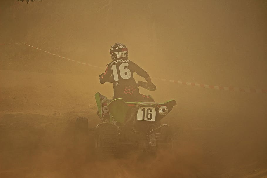 enduro, cross, quad, dust, motocross, motorsport, motorcycle HD wallpaper
