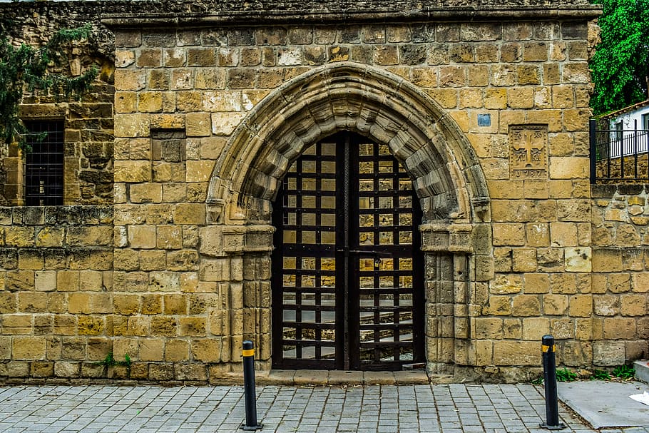 gate, old, architecture, wall, gothic, brick, stone, street HD wallpaper